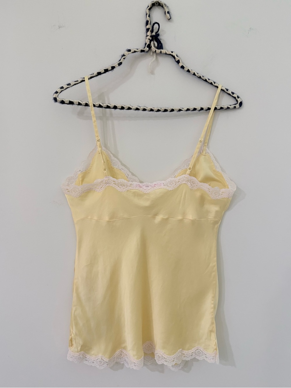 Y2k butter yellow Silk Victorias Secret Chemise Cami - Picture 2 of 7